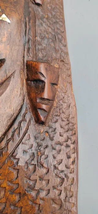 Maschera Africana Legno Costa d'Avorio 63cm