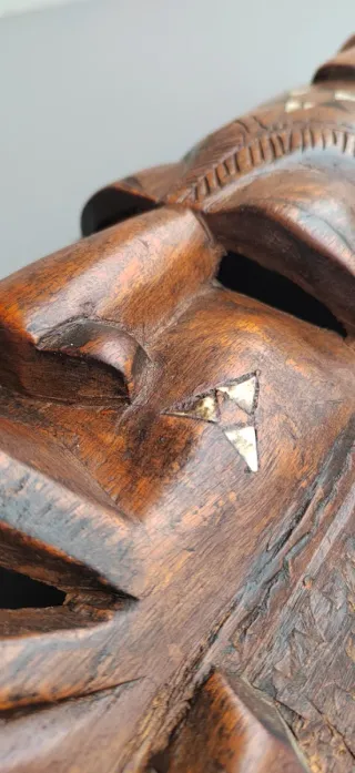 Maschera Africana Legno Costa d'Avorio 63cm