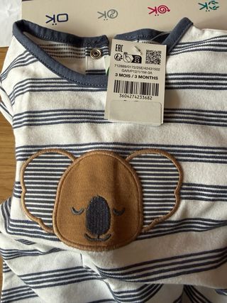 Mono de bebé Okaïdi rayas koala