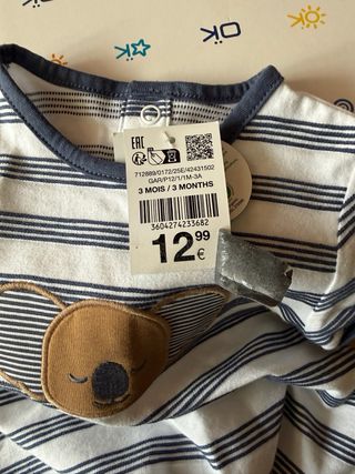 Mono de bebé Okaïdi rayas koala