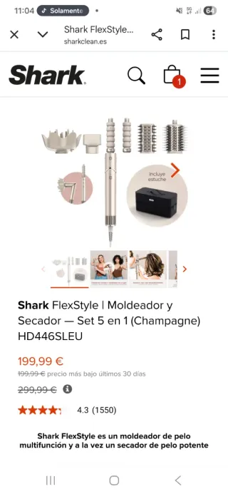 Shark FlexStyle Moldeador y Secador