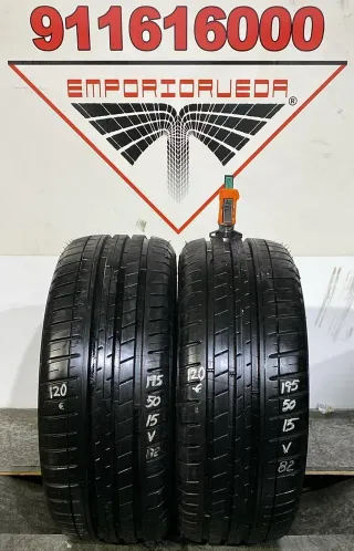 195 50 15 V MICHELIN RUEDA AL 90% VIDA UTIL