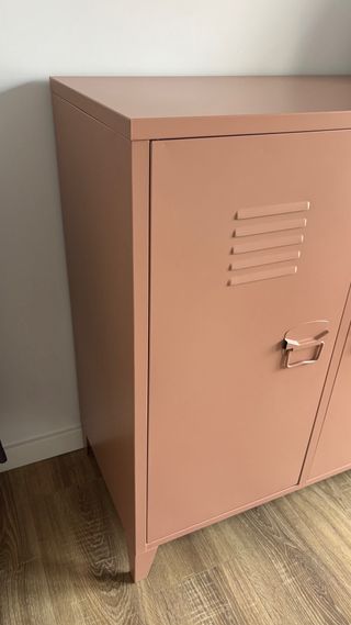 2 Aparadores Sklum Rosa Metálico