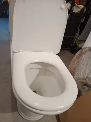 Tapa water inodoro blanca silenciosa amortiguada