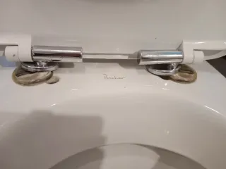 Tapa water inodoro blanca silenciosa amortiguada