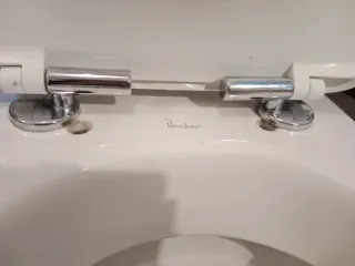 Tapa water inodoro blanca silenciosa amortiguada