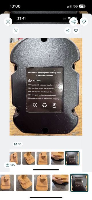 Bateria Ryobi 14.4V 4800mAh Nova