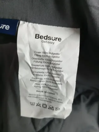 Edredón cama 90 gris  BEDSURE
