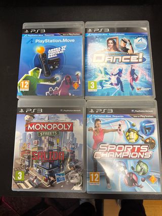 PS3 Juegos Familia: Monopoly, Dance, Sports Champ