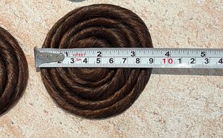 Moño fallera castaño cobrizo