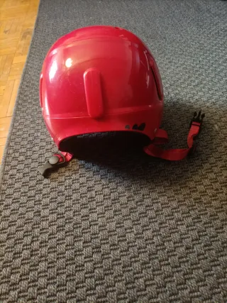 Casco de esquí infantil rojo