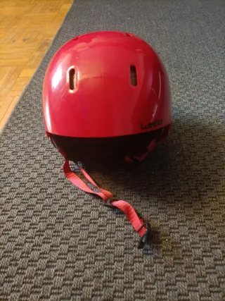 Casco de esquí infantil rojo