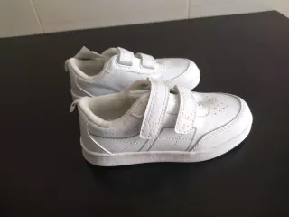 Zapatillas deportivas blancas velcro T30 Tex