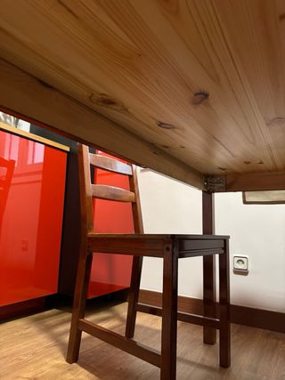 Mesa y 4 Sillas Comedor Madera