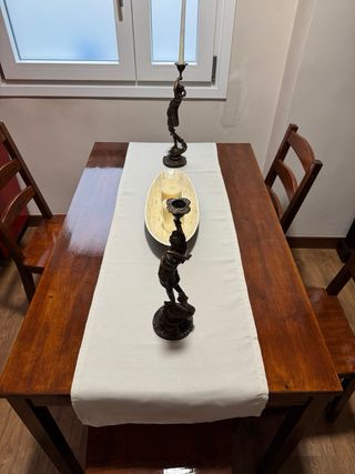 Mesa y 4 Sillas Comedor Madera