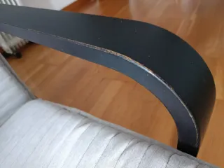 Sillón Ikea POÄNG negro y beige