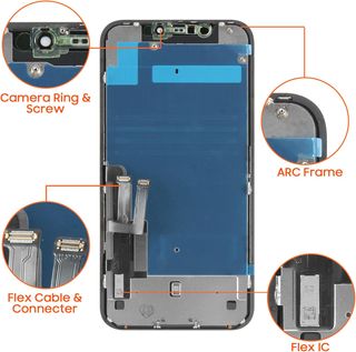 LADYSON INCELL per iPhone 11 Schermo LCD di ricambio per iPhone 11 Schermo di ricambio 6.1 Pollici A2111 A2223 A2221 Schermo L