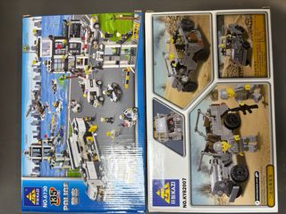 Pack 2 Juguetes KAZI Policía y Militar NUEVO