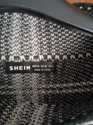 Jersey cuadros oversize mujer XL