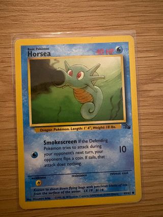 Carta Pokémon Horsea 1999 Inglés