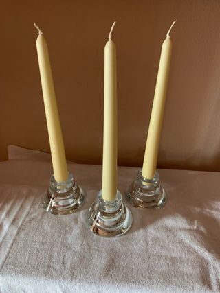 Set 3 portacandele cristallo HAGBERG