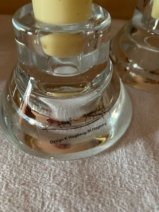 Set 3 portacandele cristallo HAGBERG