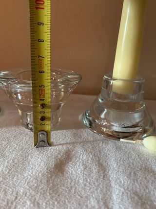 Set 3 portacandele cristallo HAGBERG