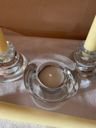 Set 3 portacandele cristallo HAGBERG