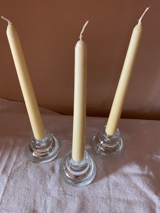 Set 3 portacandele cristallo HAGBERG