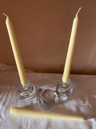 Set 3 portacandele cristallo HAGBERG