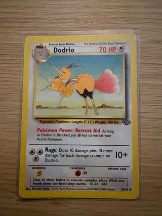 Carta Pokémon Dodrio 1999 Inglés