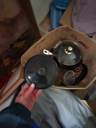 Utensilio cocina hexagonal marrón