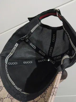 Berretto Gucci Uomo Tigri Regolabile Marrone Arancione