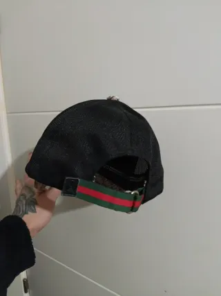 Berretto Gucci Uomo Tigri Regolabile Marrone Arancione