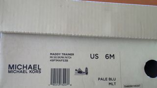 Zapatillas Michael Kors Azul Y Plateado