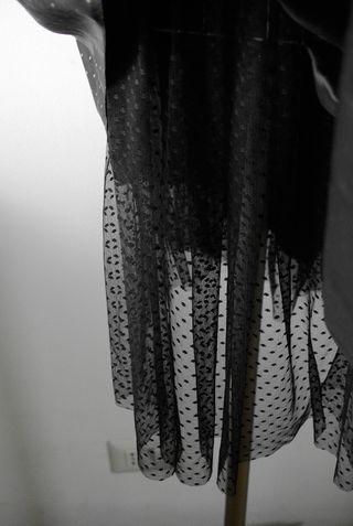 Abito corpetto con fiocco e pois Vintage Sculpted