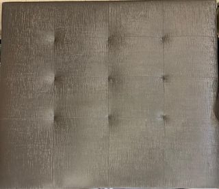 Cabecero de cama gris de polipiel cama de 150