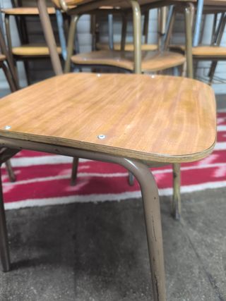 16 Sillas Vintage Madera y Metal