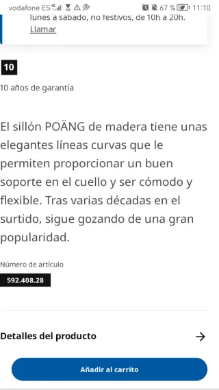 Sillón POÄNG IKEA negro-marrón