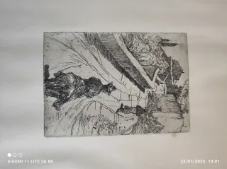 4 Antiche Stampe Macchiaioli