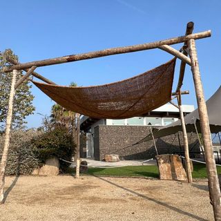 3x3 Vela sombreo fibra de coco 4 puntos de anclaje