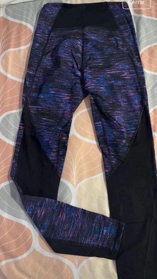 Mallas deportivas morado y negro