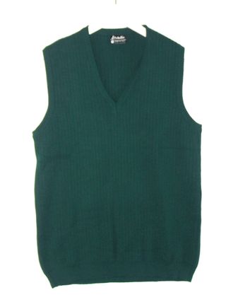 Settebello Gilet Uomo Verde M Maglione Vintage