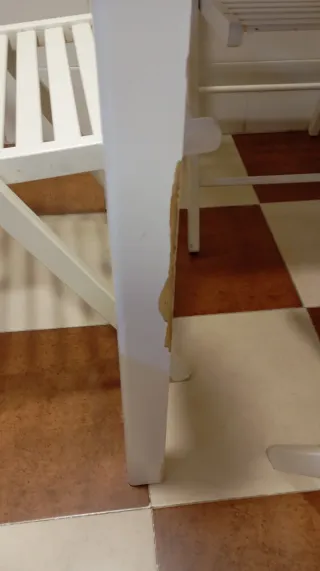 Conjunto mesa y cuatro sillas