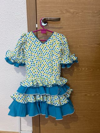 Vestido Flamenca Niña Lunares