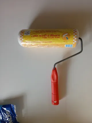 Rodillo Lana Acrílica Blanca Universal 220mm