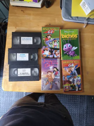 Lote 6 Cintas VHS Películas Animación