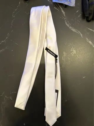 Cravatta Sorbino Bianco Perla