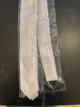 Cravatta Sorbino Bianco Perla