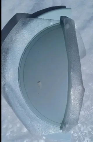 Lampada applique mezzaluna vetro